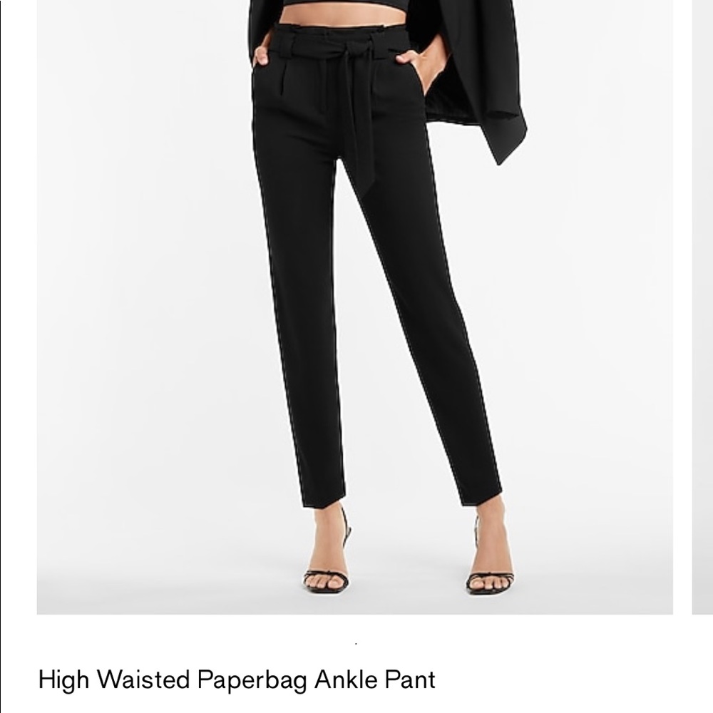 Paper bag dress pants